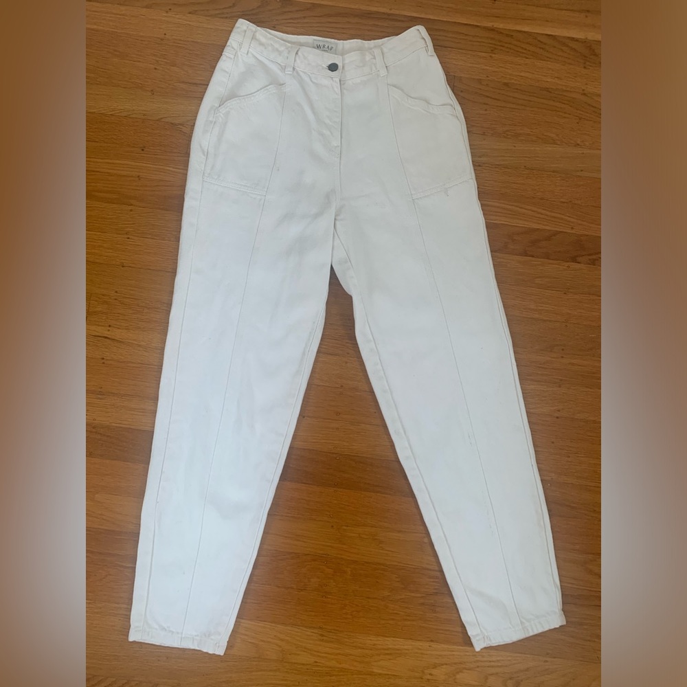 Wrap London Oatmeal Mom Jeans